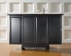 KF40001DBK Cambridge Black Expandable Bar Cabinet