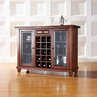 KF40002DMA Mahogany Sliding Top Bar Cabinet - Cambridge