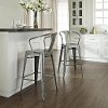 CF500730-GA Galvanized Metal Cafe Bar Stool - Ameilia -1