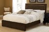 1554BCKRA Chocolate California King Bed - Amber