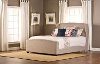 1262BQR Khaki Wingback Queen Upholstered Bed - Barrington