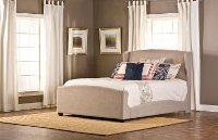 1262BQR Khaki Wingback Queen Upholstered Bed - Barrington