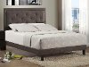 1296BQRB Dark Heather Queen Upholstered Bed - Becker