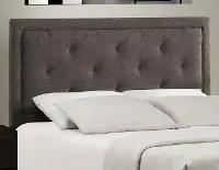 Becker Dark Heather Twin Upholstered Headboard