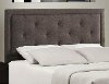 1296HTWRB Dark Heather Twin Upholstered Headboard - Becker
