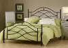 Black King Metal Size Bed - Cole