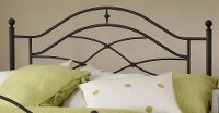 1601HFQR Black Full-Queen Metal Headboard - Cole
