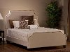 1121BKR Ivory Upholstered King Size Bed - Dekland