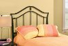 1546HTWR Black Classic Metal Twin Headboard - Imperial