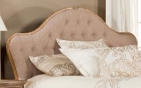 1206HQR Traditional Oatmeal Upholstered Queen Headboard - Jefferson
