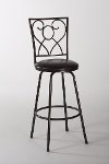 5253-830S Brown Swivel Adjustable Bar Stool - Bellesol