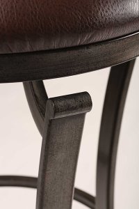4919-826 Distressed Pewter Swivel Counter Height Stool - Drummond -4