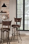 4919-830 Distressed Pewter Finish Swivel Bar Stool - Drummond -4
