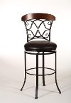 5026-826 Dark Coffee Finish Swivel Height Counter Height Stool - Dundee