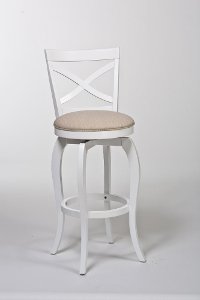 5304-830 White Swivel Bar Stool - Ellendale