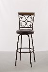 5431-830 Dark Brown Swivel Bar Stool - Garrison