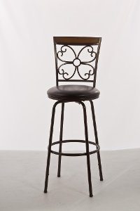 5431-830 Dark Brown Swivel Bar Stool - Garrison