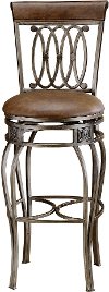 41545H Brown Swivel Bar Stool - Montello