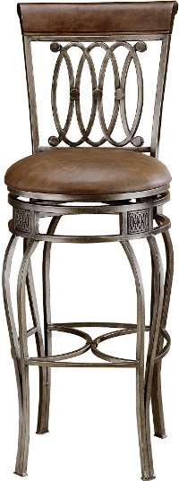 41545H Brown Swivel Bar Stool - Montello