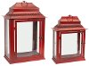 Clearance 21 Inch Antique Red Metal Lantern