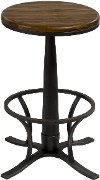 5441-833 Dark Silver Hammer Swivel Bar Stool - Rivage -2