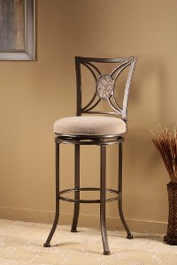 4897-826 Fossil Stone Swivel Counter Height Stool - Rowan