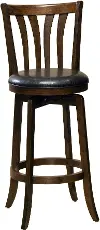 Black/ Cherry Swivel Counter Height Stool - Savana