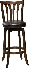 4495-826 Black/ Cherry Swivel Counter Height Stool - Savana
