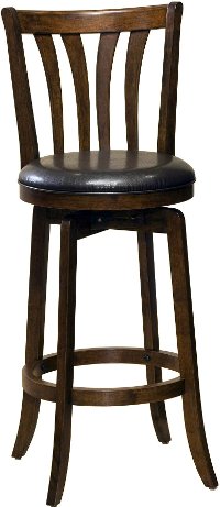 4495-826 Black/ Cherry Swivel Counter Height Stool - Savana