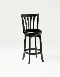 4495-827 Black/ Cherry Swivel Counter Height Stool - Savana