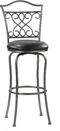 4127-831 Dark Pewter Swivel Bar Stool - Wayland