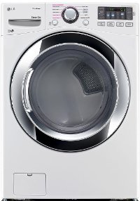 DLEX3370W LG Electric Dryer with TrueSteam Technology - 7.4 cu. ft. White
