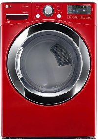 DLEX3370R LG 7.4 cu. ft. Electric Tru-Steam Dryer - Red