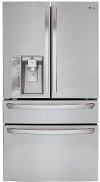 LMXC23746S LG Counter Depth 4 Door French Door Refrigerator - 22.7 cu. ft., 36 Inch Stainless Steel