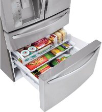 LMXC23746S LG Counter Depth 4 Door French Door Refrigerator - 22.7 cu. ft., 36 Inch Stainless Steel-7