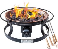 FP29LG Del Rio Gas Fire Pit with Cover - Fire Pit