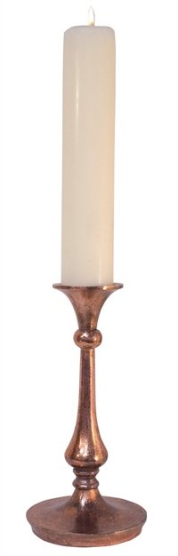 10 Inch Copper Candle Holder
