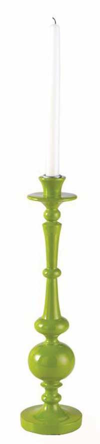 Citron Green 15 Inch Taper Candle Holder