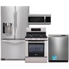 LG-SS-4PC-GAS-3DR LG 4 Piece Gas Kitchen Package