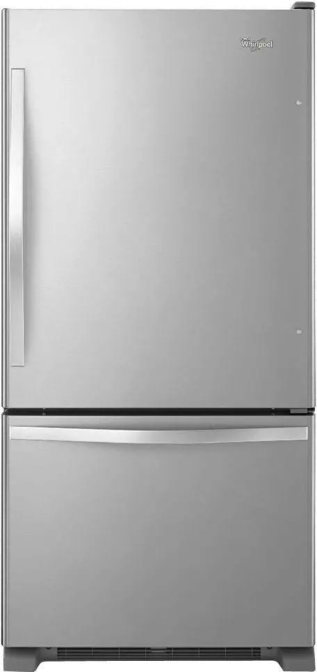 WRB322DMBM Whirlpool 22 cu ft Bottom Freezer Refrigerator - 33 W Stainless Steel-1