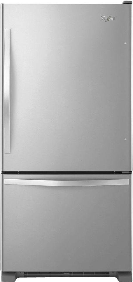 WRB322DMBM Whirlpool 33 Inch Bottom Freezer Refrigerator - 22 cu. ft., Stainless Steel-1