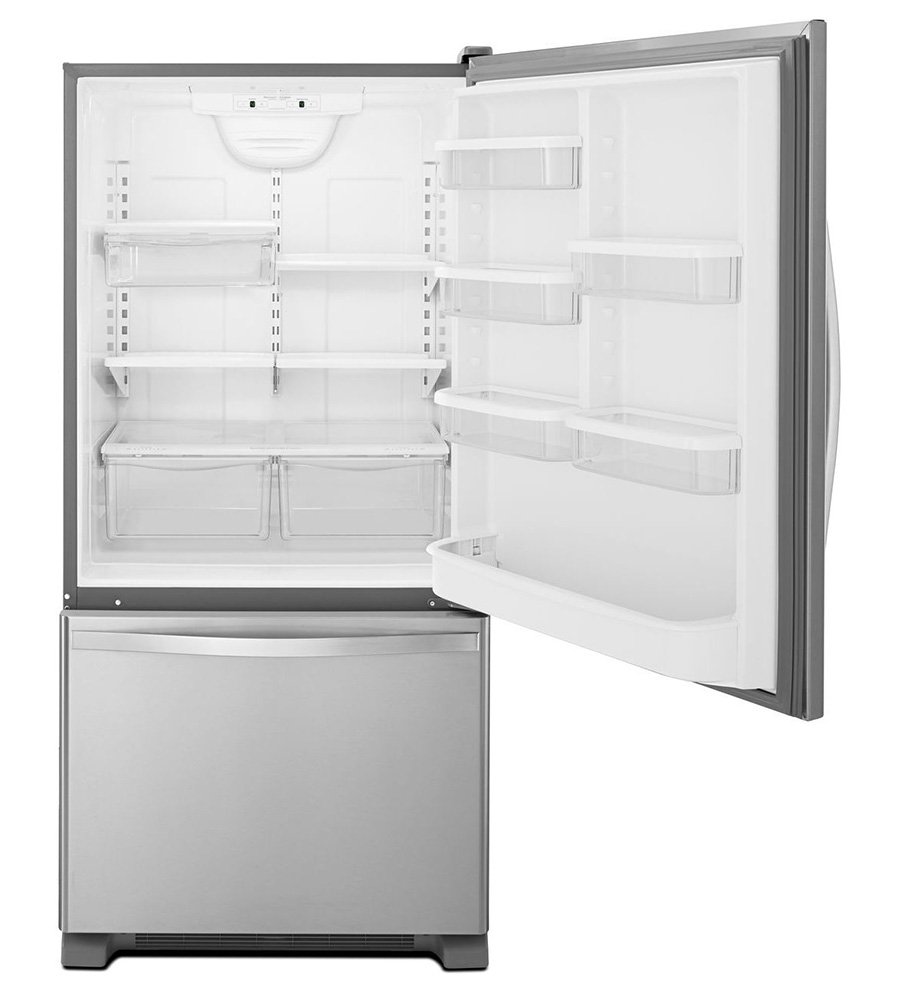 WRB322DMBM Whirlpool 33 Inch Bottom Freezer Refrigerator - 22 cu. ft., Stainless Steel-2