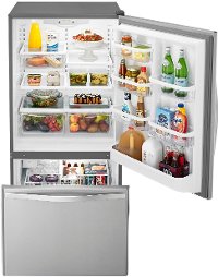 WRB322DMBM Whirlpool 33 Inch Bottom Freezer Refrigerator - 22 cu. ft., Stainless Steel-4