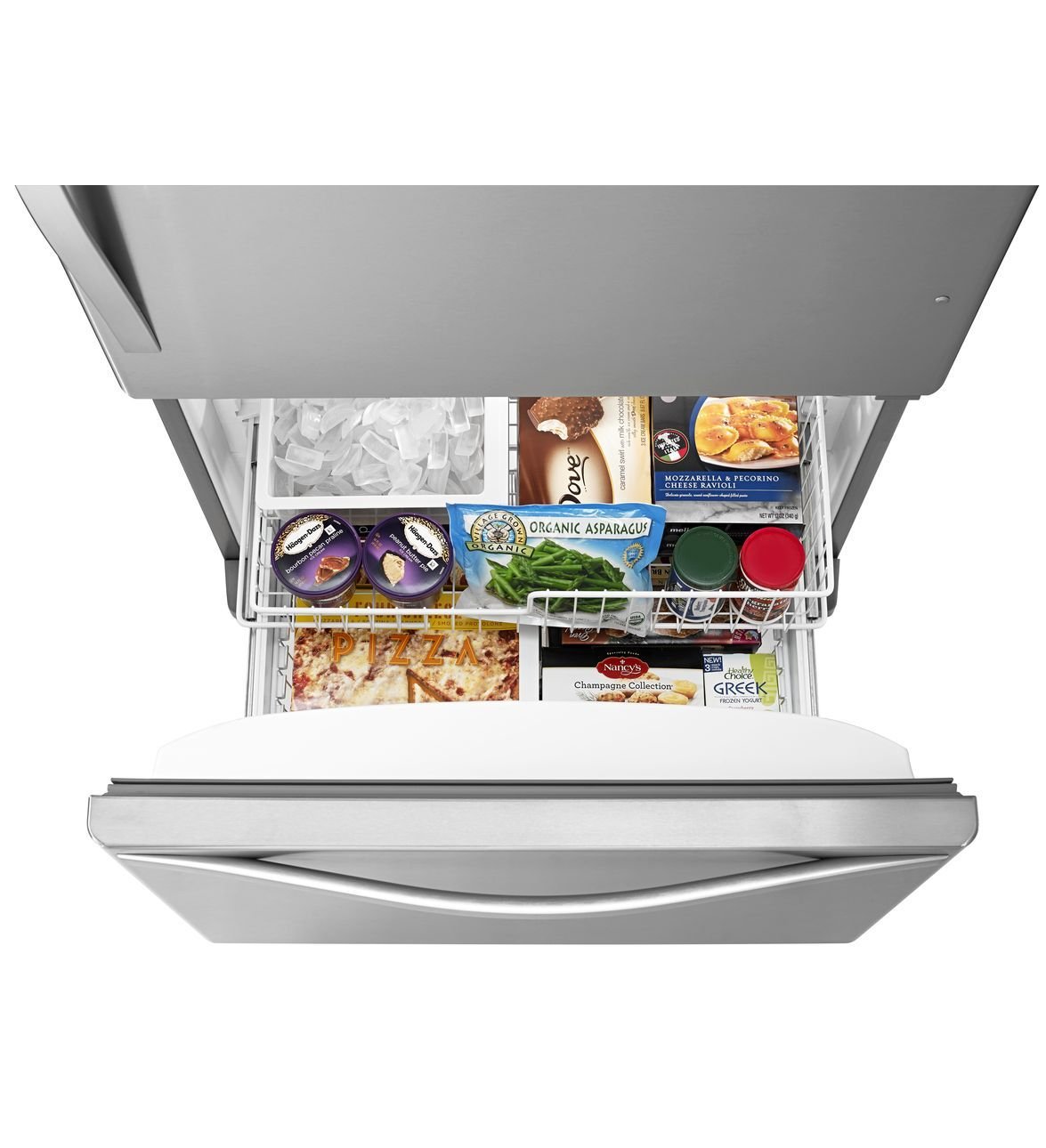 WRB322DMBM Whirlpool 33 Inch Bottom Freezer Refrigerator - 22 cu. ft., Stainless Steel-5