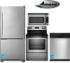SS-4PC-ELE-BTM-FRZ Amana 4-piece Electric Stainless Steel Appliance Package