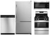 SS-4PC-BTMFRZ-GAS Amana 4 Piece Gas Appliance Package with Gas Range - Stainless Steel