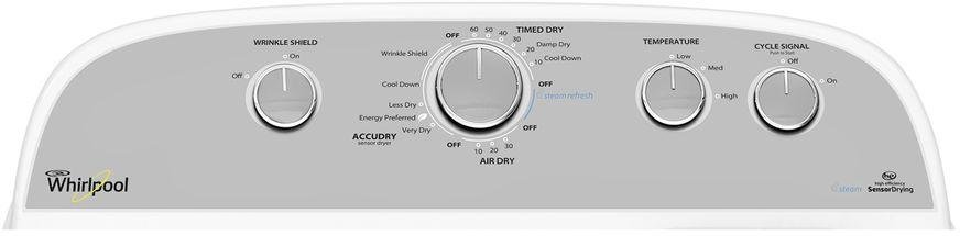 WED49STBW Whirlpool Electric Dryer with AccuDry - 7.0 cu. ft. White-2
