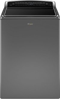 WTW8500DC Whirlpool Top Load Washer Adaptive Wash - 5.3 cu. ft. Chrome