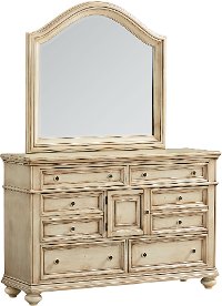 Heritage Antique White Dresser