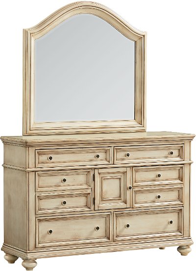 Heritage Antique White Dresser